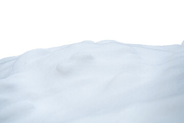 Wall Mural - white snow in daylight, background, isolate on black background