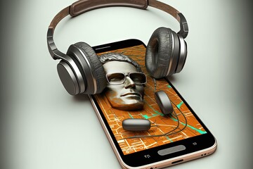 3d headphones phone Mobile Supervisor