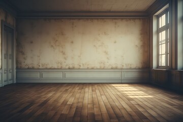 Wall Mural - empty room with window