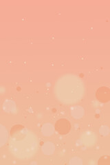 Wall Mural - empty peachy pink background with blurred bokeh lights and empty space for text