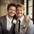 Gay Couple Together Love wedding day