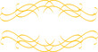 © vectorfusionart - Digital png illustration of yellow decorative shapes on transparent background