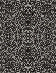 Canvas Print - Embroidery abstract seamless pattern. Geometric background. 