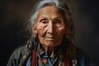 Old West Sioux Woman Portrait