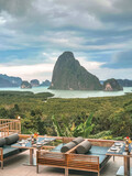 Fototapeta Na sufit - View of Phang Nga Bay, near Phuket, Thailand