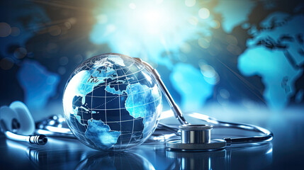 Poster - medical tourism concept, health tourism and international medical travel insurance. medical hub. hea