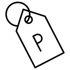 Poster - Parking Tag Icon