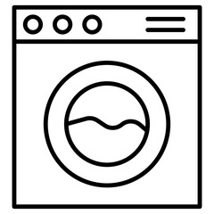 Canvas Print - Washing Machine Icon