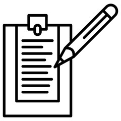 Sticker - Taking Notes Icon