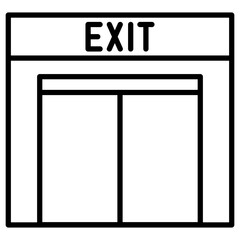 Poster - Exit Icon