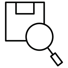 Wall Mural - Package Search Icon