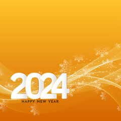 Happy new year 2024 celebration greeting card