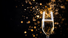 2024 New Year Celebration Champagne Copy Paste Area