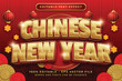© prasetya nopin - chinese newyear 3d text effect and editable text effect with lanterns and Chinese ornaments