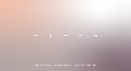 Poster - Abstract modern and sleek alphabet design. digital font for typography vector illustration	