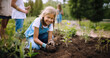 © IBEX.Media - Young girl landscaping in garden