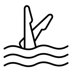 Poster - Synchronised Swimming Icon