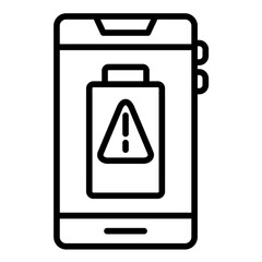 Sticker - Battery alert Icon