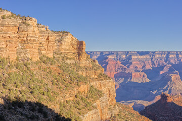 Wall Mural - Panorama of Grand Canyon National Park at Sunrise from Bright Angel Trail