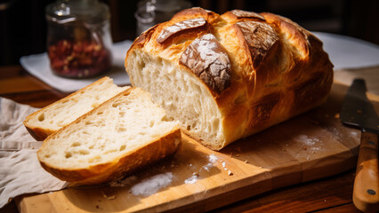 Wall Mural - Photo of freshly made bread on display