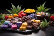 variety of cannabis edibles like gummies and chocolates