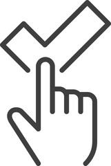 Poster - Good icon vector. Business success sign. Best quality symbol of correct