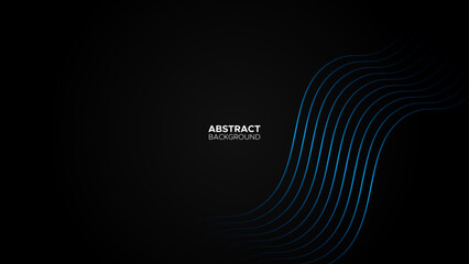 bstract technology style metallic blue shiny color black frame layout modern tech design background, dark metal texture. Modern futuristic concept for promotion, social media. Vector illustration