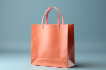 Canvas Print - An empty shopping bag, illustrating the potential for creative retail branding. Generative Ai.