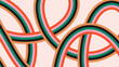 © Alice - Abstract background design with colorful wavy lines in retro 60s-70s style. Cool groovy backdrop. Trendy cartoon banner template. Vector illustration