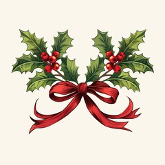 Poster - christmas wreath with bells