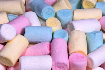 Wall Mural - Colorful marshmallows candy