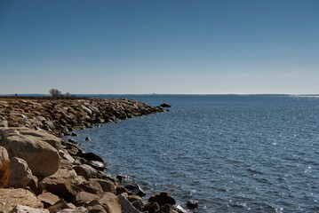 sherwood island state park jetty westport connecticut