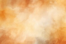 Abstract Watercolor Background. Texture Paper. Can Be Used As A Desktop Wallpaper, Watercolor Light Brown Dust Autumn Abstract Background, AI Generated