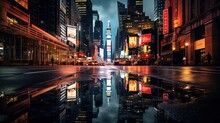 Photo Of New York In Reflection