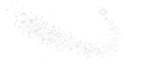 Wall Mural - White dust sparks and golden stars shine with special light. Sparkles. Christmas light effect. Sparkling magical dust particles. Abstract light lines of motion and speed, with flying dust glitter. PNG