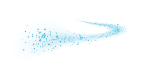 Wall Mural - blue sparks and blue stars shine with special light. sparkles. christmas light effect. sparkling mag