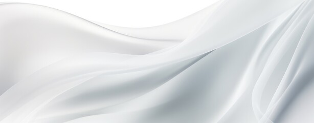 Wall Mural - White background with curves and waves, in the style of translucent overlapping, flowing fabrics, UHD, soft tonal shifts abstract white background