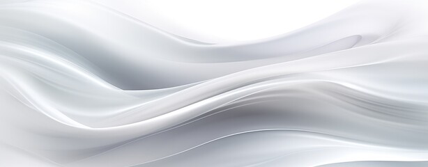 Wall Mural - White background with curves and waves, in the style of translucent overlapping, flowing fabrics, UHD, soft tonal shifts abstract white background