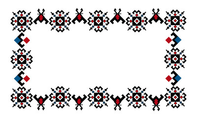 Poster - Serbian folk motifs from carpets and embroideries from old Serbia