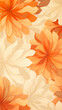 A floral pattern with petals in shades of orange and beige