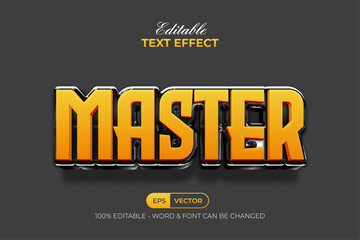 Poster - Master Text Effect Modern Style. Editable Text Effect.