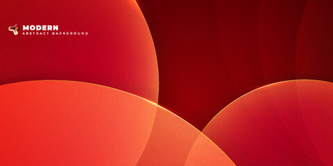 Wall Mural - background abstract design with orange and red color circle shapes fluid gradient background shapes 