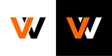 Fototapeta  - W alphabet letter vector symbol logo with combination