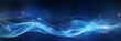© lime - 光の背景を持つ抽象的な青い色のデジタル粒子 ,Abstract blue colored digital particles with light background,Generative AI