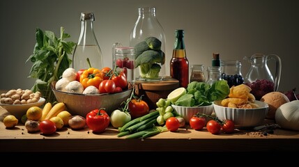 Wall Mural - healthy living and eatingconcept