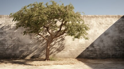 Poster - small tree out door in the sunlight