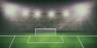 Grafik eines großes Fußballstadions mit Flutlicht als Hintergrund für individuelle Anpassungen wie Spielberichte