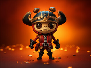 Poster - A Cute 3D Ant Dressed Up as a Pirate