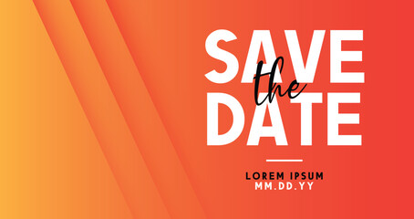 Poster - Save the date banner. Can be used for business, marketing and advertising