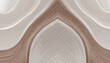 unobtrusive banner with elegant curvy background design with rosy brown, antique white and brown color